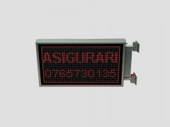 Afisaj cu LED-uri 730mm x 410mm, configuratie 64x32 P10, DUBLA FATA, pentru ASIGURARI