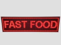 reclama fast food leduri rosii