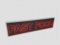 reclama leduri rosii pentru fast food