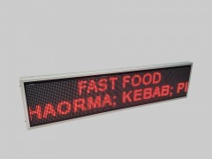 reclame led fast food