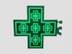 cruce farmacie pentru exterior leduri verzi