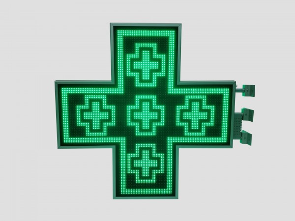 cruce farmacie pentru exterior leduri verzi