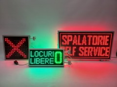 sistem semnalizare luminoasa pentru spalatoriile selfservice