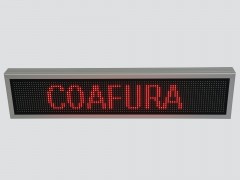 Reclama cu LED-uri 1050mm x 250mm P10 personalizata pentru FRIZERIE / COAFURA