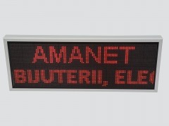 Afisaj cu LED-uri 1050mm x 410mm, configuratie 96 x 32 P10 pentru AMANET