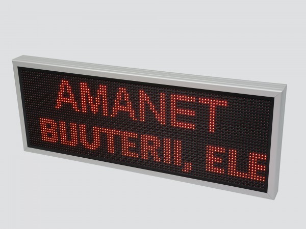 Afisaj cu LED-uri 1050mm x 410mm, configuratie 96 x 32 P10 pentru AMANET