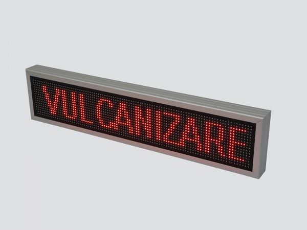 Reclama cu LED-uri 96 x 16 P10 personalizata pentru VULCANIZARE