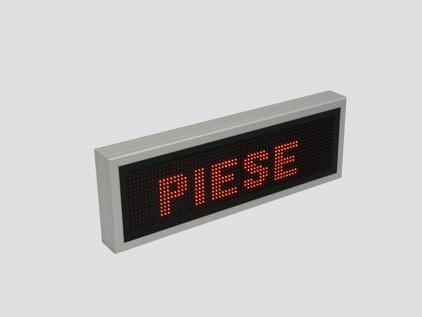 Reclama cu LED-uri 730mm x 250mm, configuratie 64 x 16 P10 pentru magazinele de PIESE AUTO