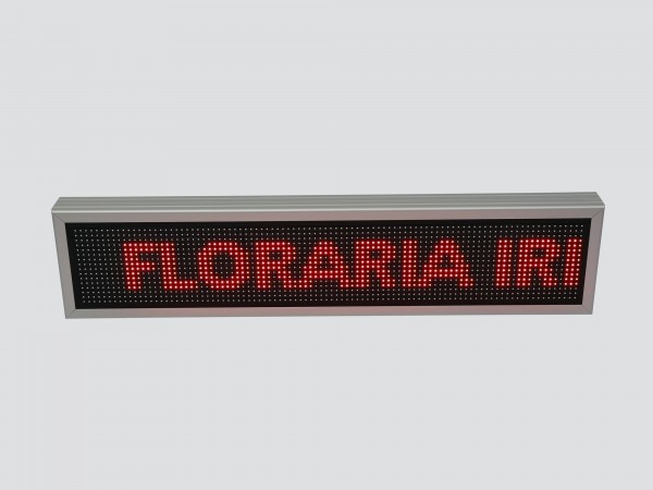 Reclama cu LED-uri 1050mm x 250mm P10 pentru FLORARIE