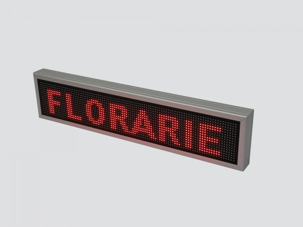 Reclama cu LED-uri 1050mm x 250mm P10 pentru FLORARIE
