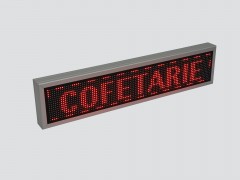 Afisaj programabil cu LED-uri 1050mm x 250mm pentru COFETARIE