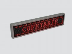 Afisaj programabil cu LED-uri 1050mm x 250mm pentru COFETARIE