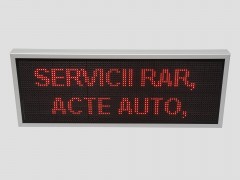 Afisaj cu LED-uri 96 x 32 P10 pentru ACTE AUTO / ASIGURARI