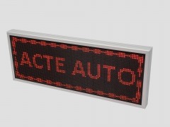 Afisaj cu LED-uri 96 x 32 P10 pentru ACTE AUTO / ASIGURARI