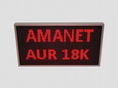 Reclama cu LED-uri 1030mm x 550mm, configuratie 96 x 48 P10 pentru AMANET