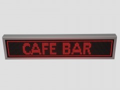 Reclama cu LED-uri 96 x 16 P10 pentru CAFE BAR