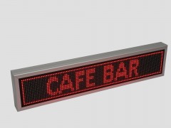 Reclama cu LED-uri 96 x 16 P10 pentru CAFE BAR